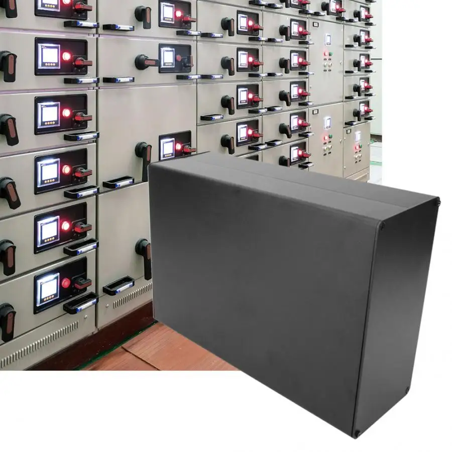 Провод Соединительный элемент коробка корпус из экструдированного алюминия diy PCB Электронный для инструментов коробка корпус 80x160x220 мм