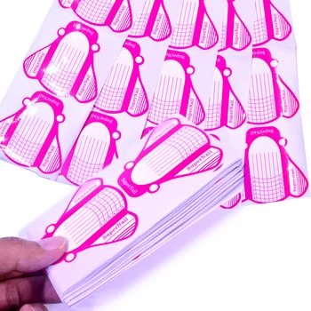 

WUF 10/50 PCS Nail Form DIY Design Nail Art Extension Guide Forms Acrylic UV Gel Nail Art Tip Sticker Manicure Tips Shape Access