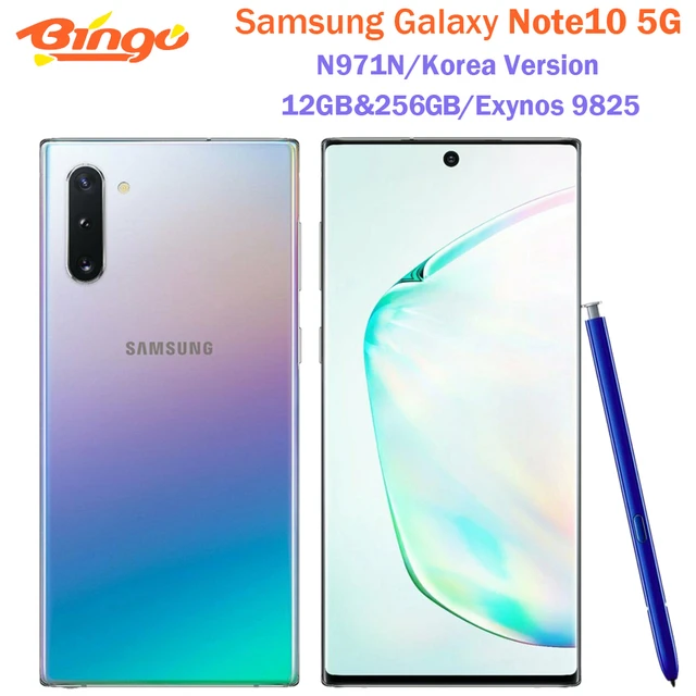 Samsung Galaxy Note10 Note 10 5G N971N 6.3 12GB RAM 256GB ROM NFC Exynos  Original Unlocked