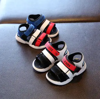 

2020 Summer Boys Leather Sandals for Baby Flat Children Beach Shoes Kids Sports Soft Non-slip Casual Toddler Girls Sandals