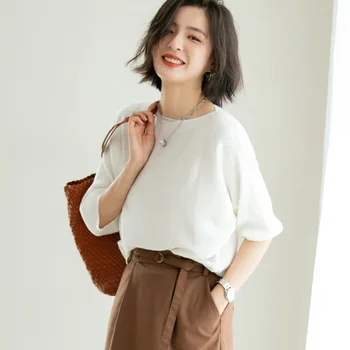 

Korean Fashion Clothes Women Sweater Pullover Batwing Sleeve Jumper Knit Top Jersey Spring Autumn 2020 New Lady Female ins Style