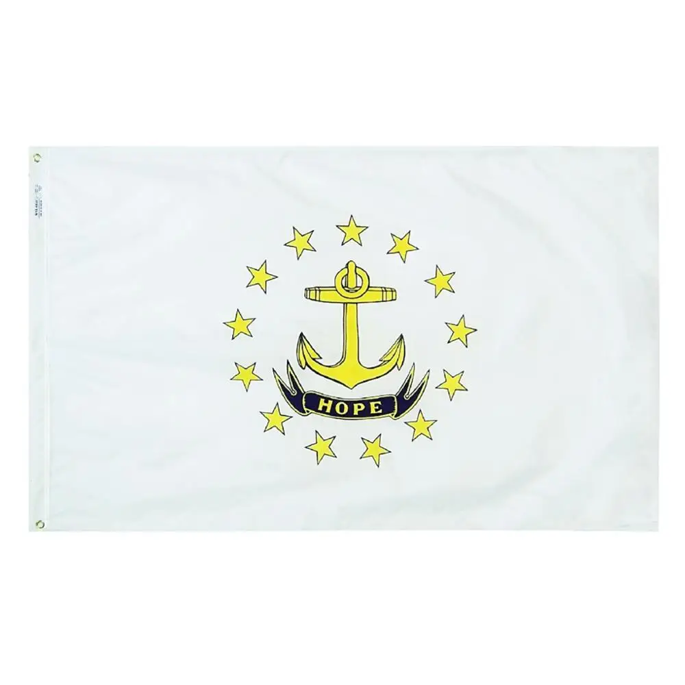 Yehoy Appeso 90*150Cm Us Usa State Rhode Island Flag Per La Decorazione
