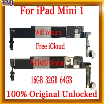 

Free shipping Original unlocked For iPad MINI 1 Motherboard wifi version and 3G version Logic Board with chips,good Tested