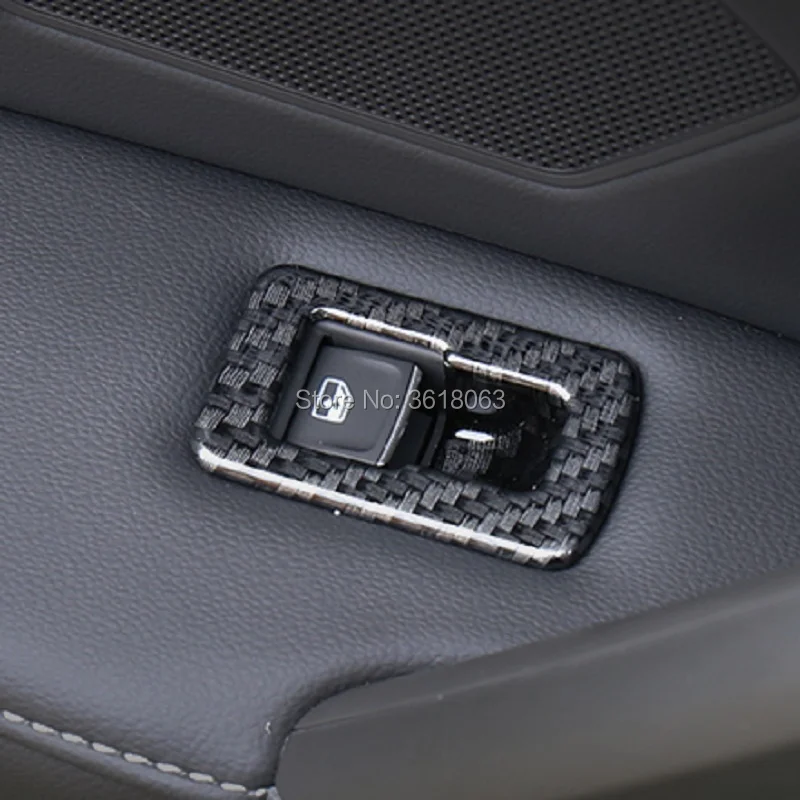 Для Volkswagen Tiguan L- ABS хромированное стекло переключатель кнопка подъема подлокотник панель крышка рамка отделка наклейка аксессуары