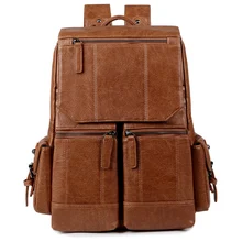 

Fashion Men's Backpack PU Leather Luxury Backpack for Men Quality Designer Travel Bag рюкзаки для подростков Laptop Bag