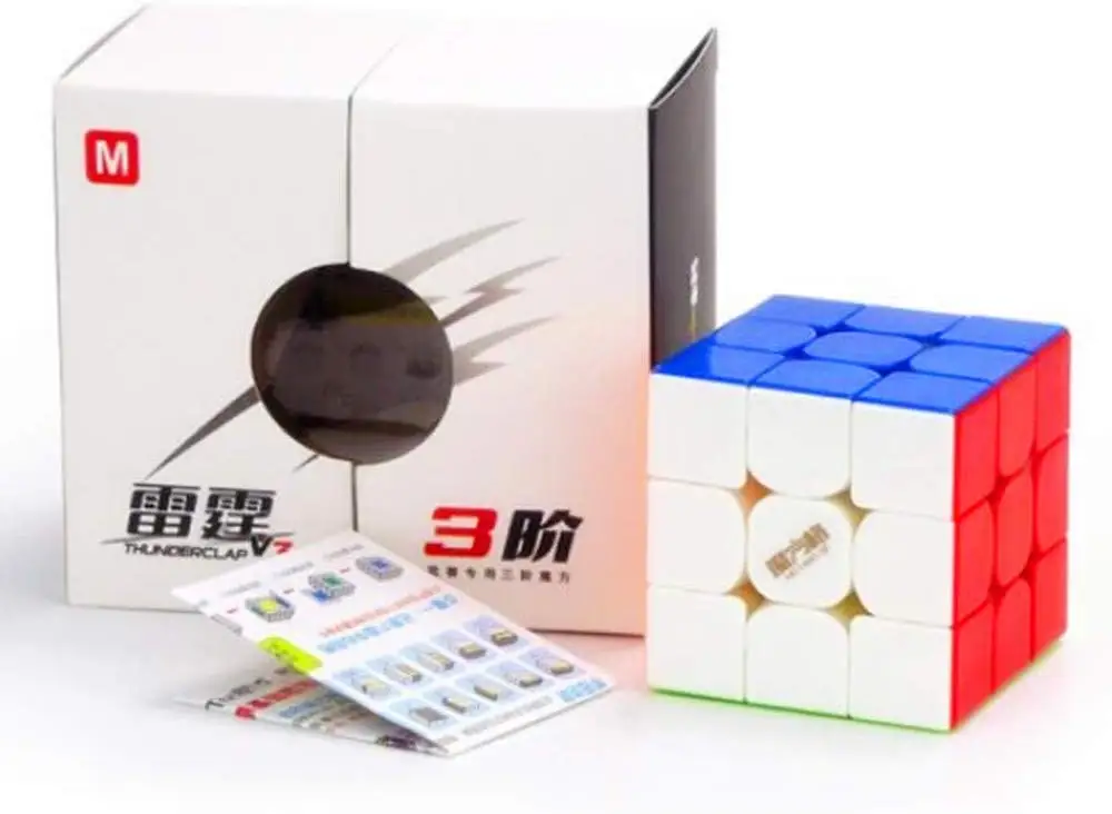 Cuber Speed Qiyi Thunderclap V3 M 3x3 без наклеек скоростной куб MoFangGe 3x3x3 Магнитный | Игрушки и