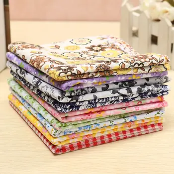 

25X25CM 7 PCS Pattern 9 Colors Assorted Floral Cotton Fabric Cloth Patchwork Printed Fabric DIY Crafts Bundle Sewing Quilting