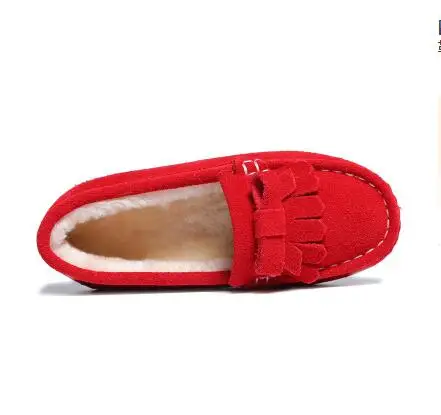 Для девочек, г. Весенняя обувь для мальчиков детская обувь из натуральной кожи парусиновая спортивная обувь для девочек обувь для маленьких мальчиков 21 - Цвет: Красный