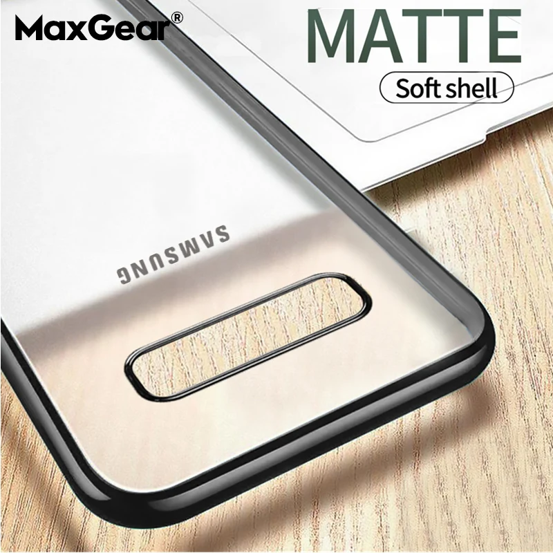 Тонкий Покрытие чехол для Samsung S8 S9 S10 Note 8 9 10 A6 A8 плюс A10 A20 A30 40 A70 A50 Crystal Clear Матовая