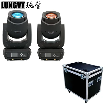 

Free Shipping 2pcs 200W Lyre Beam Spot 2in1 Moving Head Light Beam Club Show Stage Light Rode case Packaged