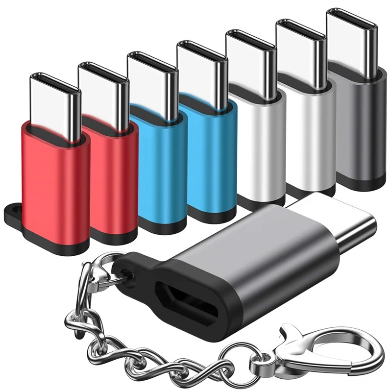 Металлический микро USB к C разъему для Huawei P20 P30 Samsung S8 S9 S10 Microusb Otg Micro Type Usbc адаптер