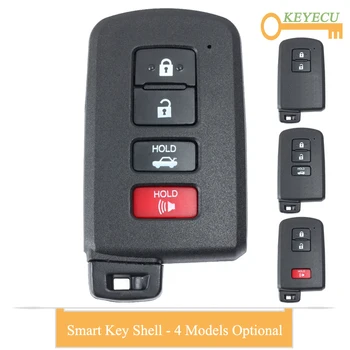 

KEYECU Smart Card Remote Car Key Shell Case for Toyota Avalon Camry Hybrid Corolla Highlander RAV4 2012 - 2016, Fob 2 3 4 Button