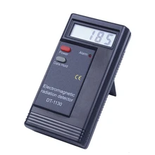 1 black plastic DT-1130 electromagnetic radiation tester electric field strength tester radiation detection equipment, with a ba