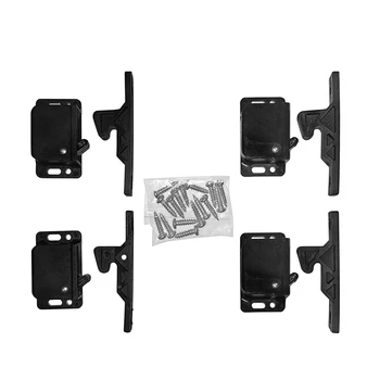 

4 Pairs of Caravan Drawer Lock 8-Pound Cabinet Door Lock Push Lock Push Latch Grab for RV Trailer Caravan Cargo Trailer