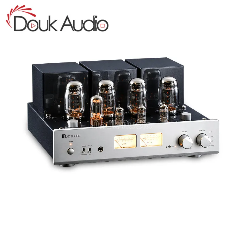 Douk аудио HiFi стерео KT88 вакуумный трубчатый Интегрированный усилитель