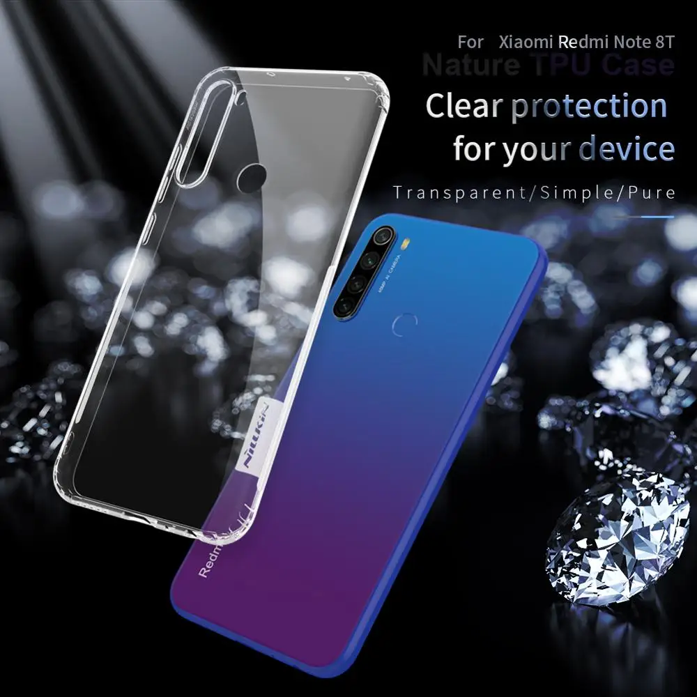 10 шт./лот чехол для телефона для xiaomi redmi note 8T чехол Nillkin натуральный TPU мягкий чехол для xiaomi redmi note 8t чехол