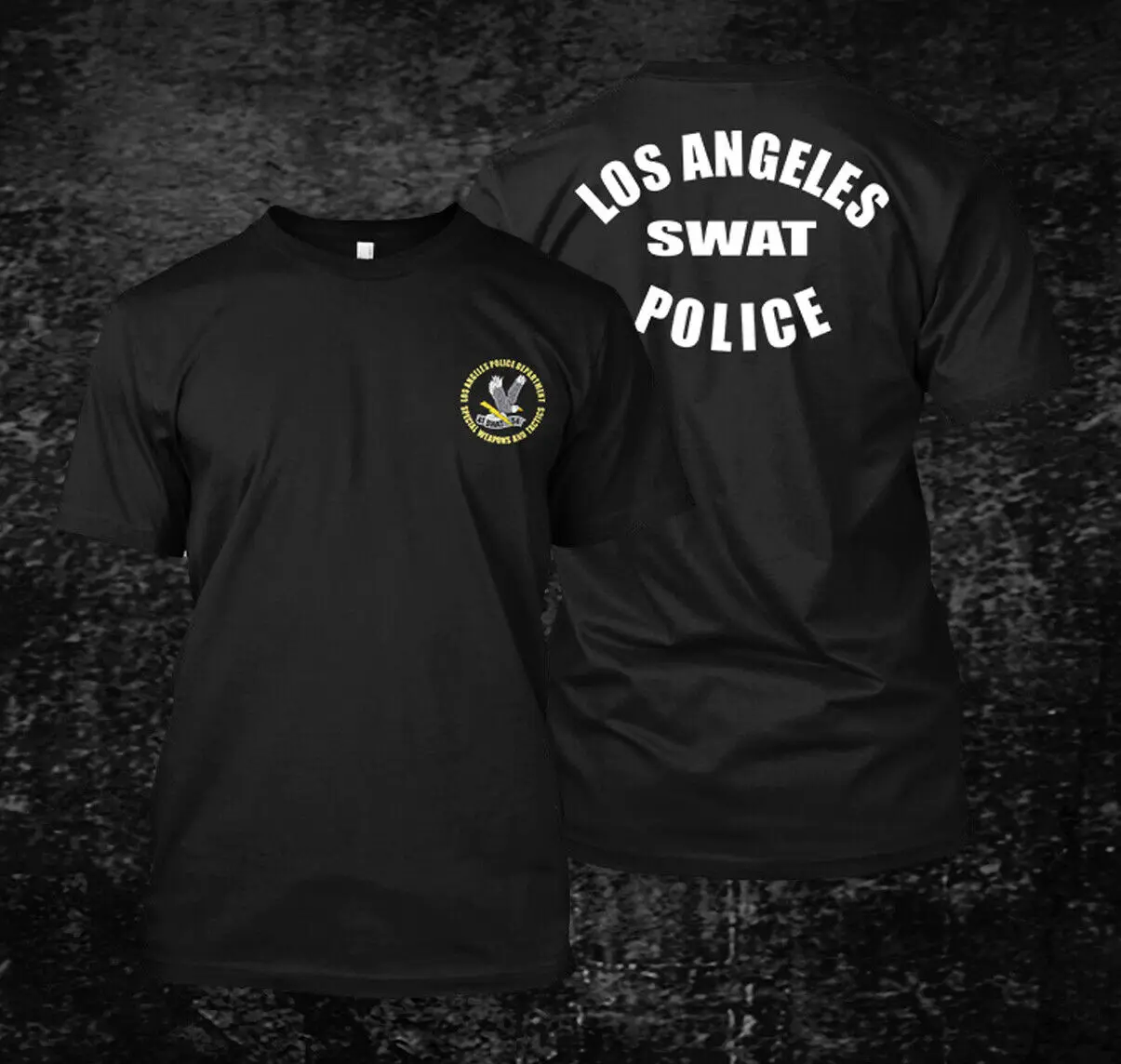 Мужская футболка из Лос-Анджелеса LAPD SWAT Полицейская на заказ | одежда