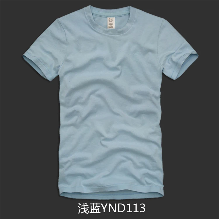 Футболка мужская одноцветная хлопок размера плюс 4XL 5XL уличная groot ajax body jokerr harajuku afs hollistic мужская футболка - Цвет: Sky Blue YND113