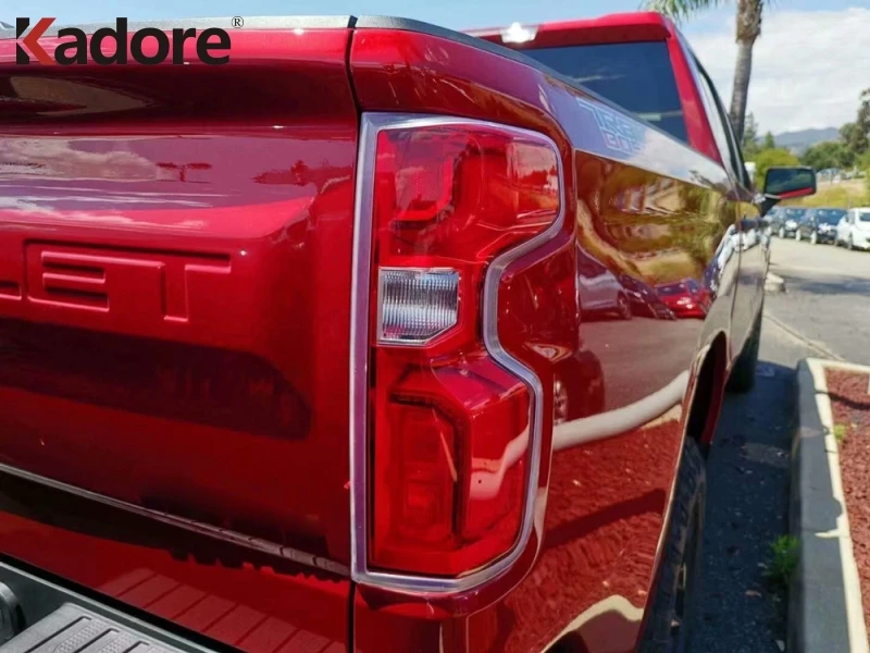 Для Chevrolet Silverado 1500 хромированный задний фонарь, задний светильник, накладка, наклейка для стайлинга автомобиля, внешние аксессуары