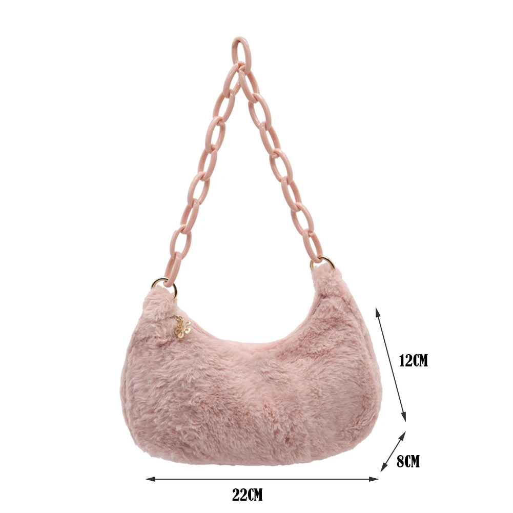 【Anyone more】Fluffy padded buckle shoulder bag Buckle Shoulder Bag - BROWN - ONE SIZE | Tillys