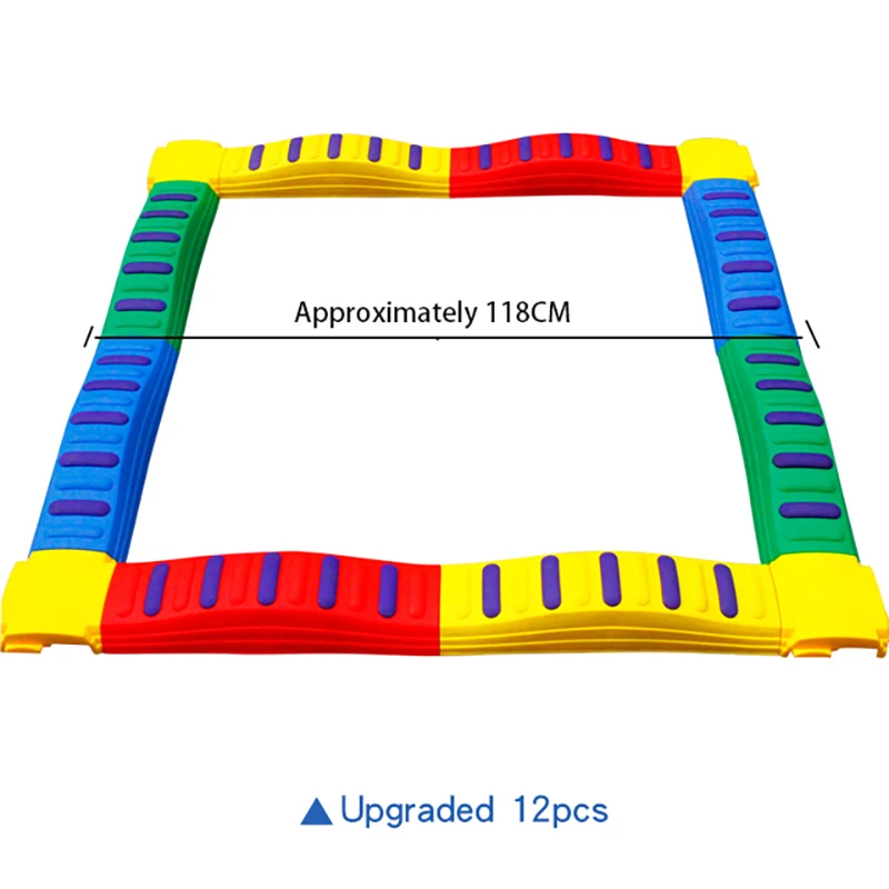 Ruizhi балансировочное тактильное детское Сенсорное тренировочное оборудование детский сад однопланковый мост Детские уличные спортивные игрушки RZ1175 - Color: upgraded 12pcs
