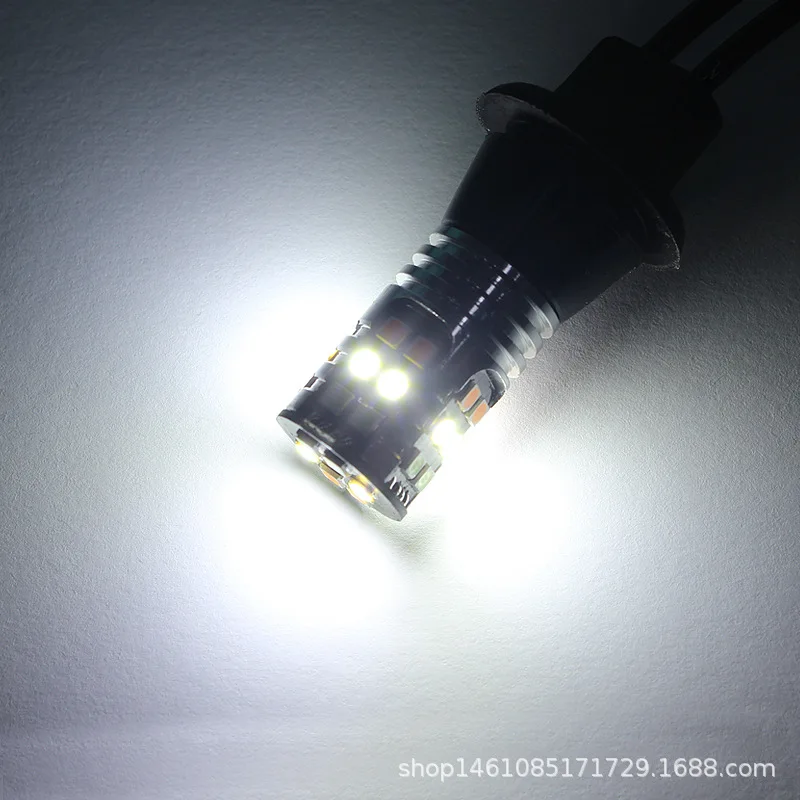 Автомобильный светодиодный трехцветный цельный сигнал поворота 1156 3030 30smd подсветка декодирование дальнего света T20 CANbus