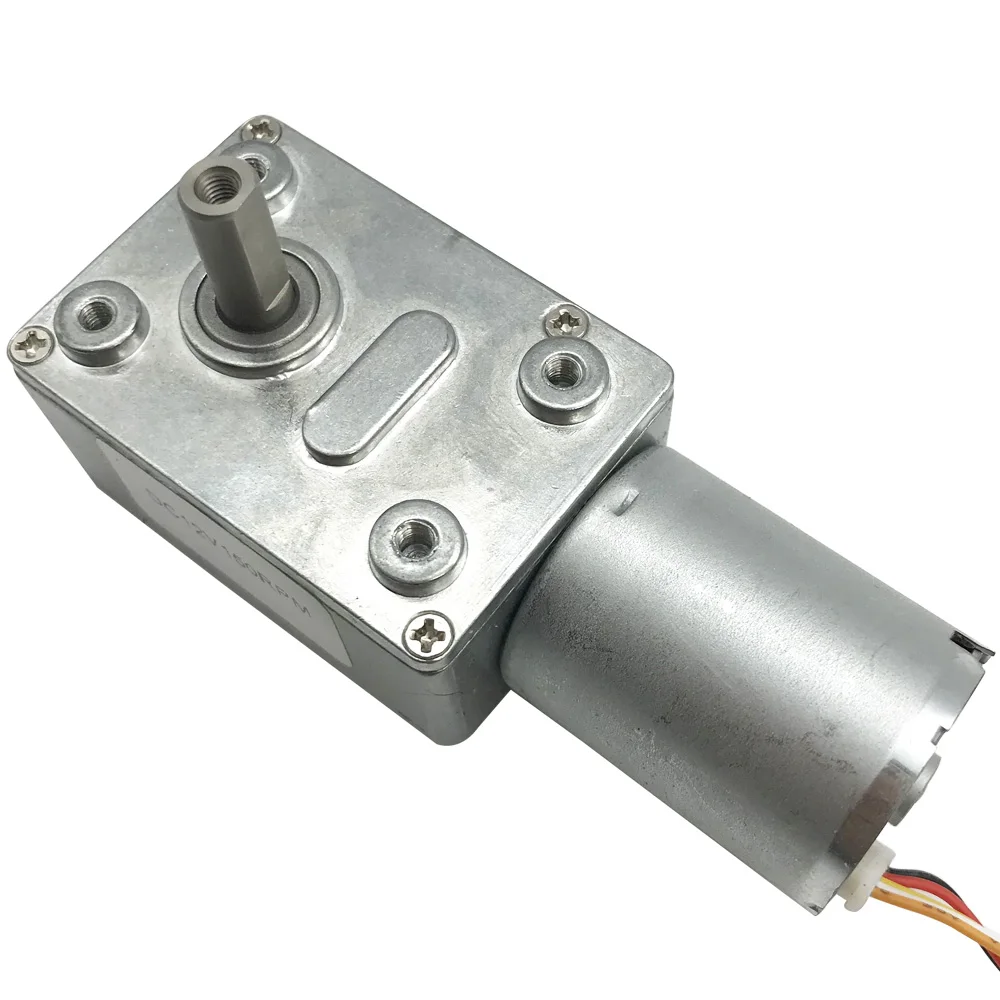 Large Torque Turbo Worm Gearbox 24V DC Brushless Geared Motor 6-150RPM 