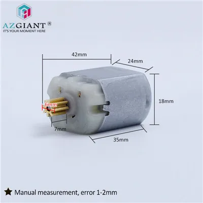 

AZGIANT 8 teeth diameter 6mm for FC280 car door lock motor review mirror motor, car steer motor, lock actuator motor