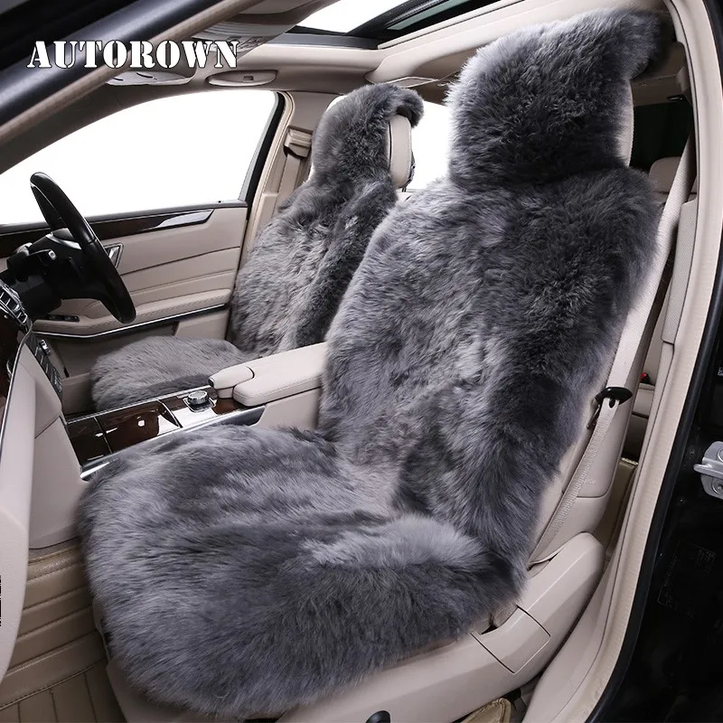 AUTOROWN Универсальная накидка из 100% австралийской натуральной овчины 1шт