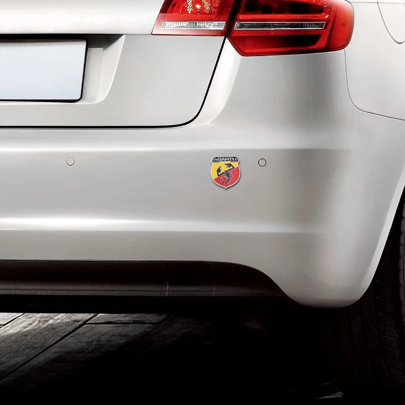 Металлическая Декоративная этикетка для Abarth, эмблема, наклейка на кузов автомобиля, наклейка для Fiat Viaggio Abarth Punto, 124, 125, 500, автомобильный стиль