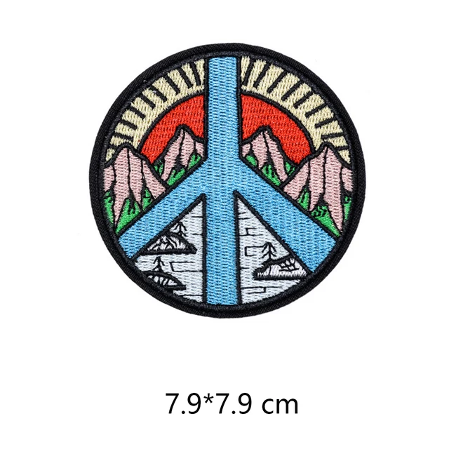 Scenery Sun Cute Iron On Patches For Clothes Handmade Sewing Patterns Embroidered Applique Patch On Clothes Stickers Vintage 6
