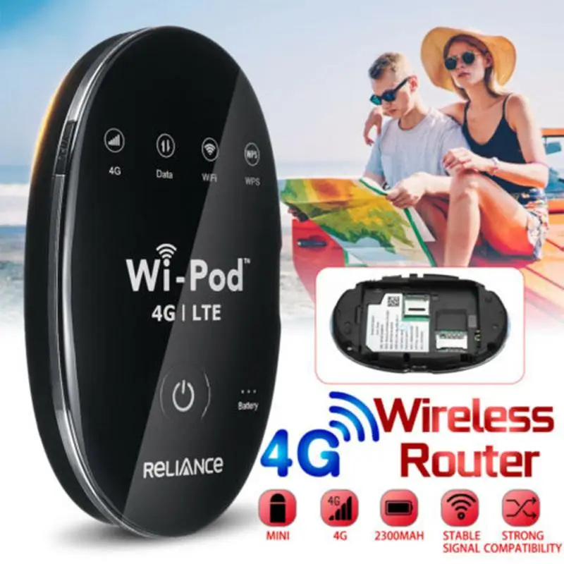 

Portable Universal 4G LTE Mobile Hotspot Router Lightweight Mini Pocket Travel Hotspot WiFi Wireless Multi Frequency High Speed