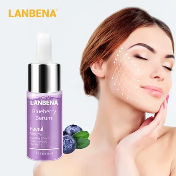 

LANBENA Blueberry Serum Remove Wrinkles Anti-Aging Making Skin Delicate Reduce Fine Line Lifting Loose Skin Firming Face Essence