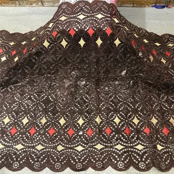 

5yard most fashion embroidery bazin riche brodé lace fabric 2020 high quality african basin riche fabric jacquard guinea L69-51