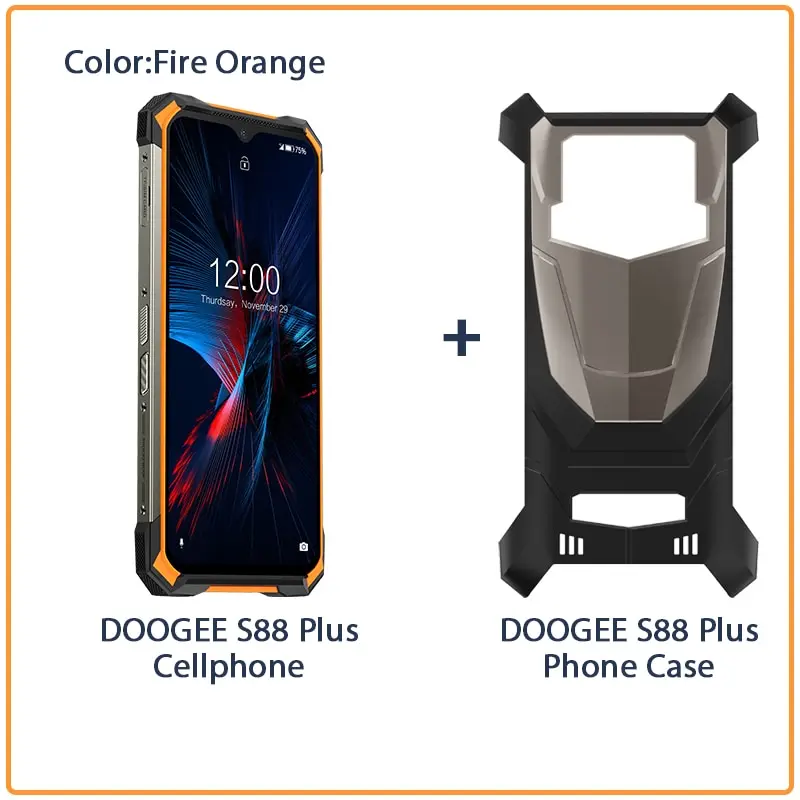 DOOGEE S88 Plus Rugged SmartPhone 48MP Main Camera 8GB RAM 128GB ROM IP68/IP69K smart phone Android 10 OS Global version latest infinix android phone infinix