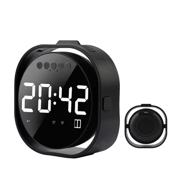 

Wireless Bluetooth Speaker Portable Stereo Surround Column Digital Display Alarm Clock Mini Speakers Loudspeakers FM TF USB