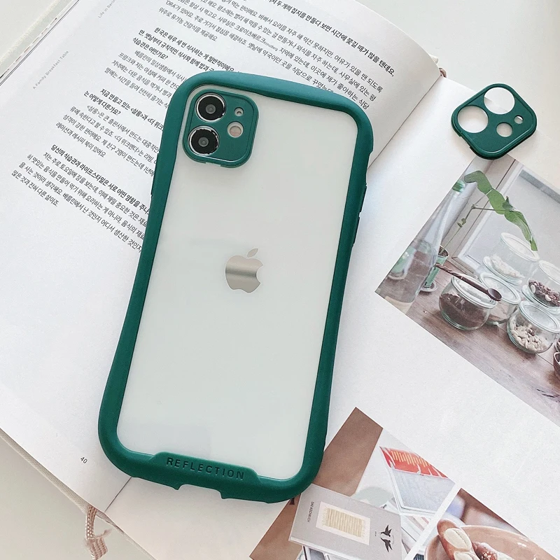 iphone 13 mini case clear iFace Transparent Bumper Shockproof phone Cace For iphone 13 12pro max X XR XS Max 7 8 Plus SE2 11 Anti-Drop Back Cover best iphone 13 mini case