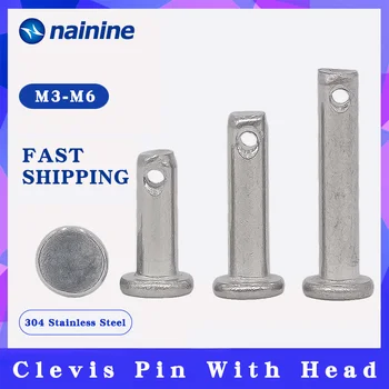 

GB882 [M3-M16] 304 Stainless Steel Dowel Pin Flat Head Cylindrical Pin With Hole A028