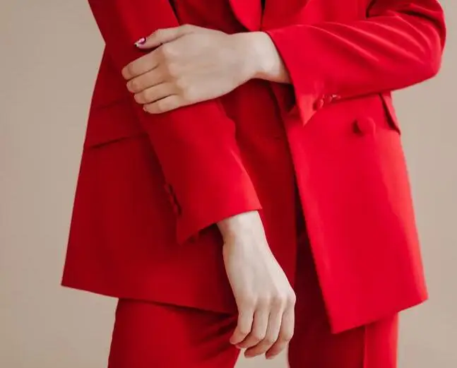 Business Blazers Suits for Women, Elegant Shawl Blazers, Slim Pants, Pantsuits, OL Black Clothing Set