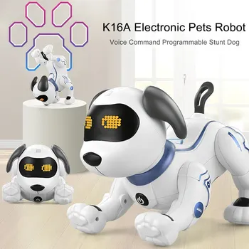 

Electronic Pets Robot Dog Stunt Dog Voice Command Programmable Touch-sense Music Song Toy for Kids Birthday Christmas Gift