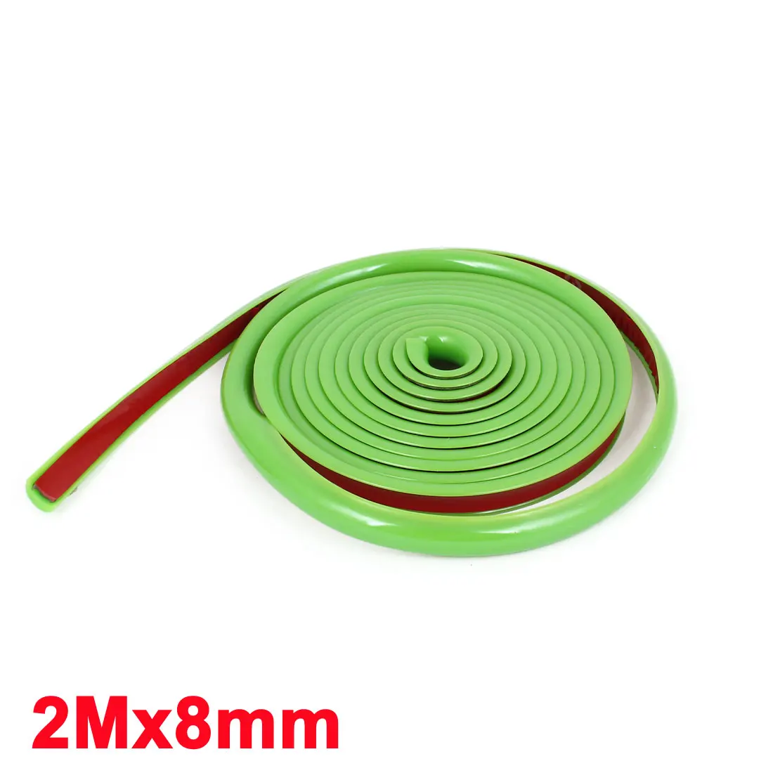X Autohaux Soft Plastic Panel Moulding Trim Strip Car Red Grille Exterior Decoration Moulding Trim Strip 2 Meters