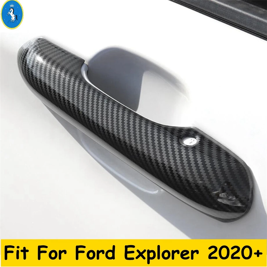 Боковая дверная ручка захват крышка обрезание подходит для Ford Explorer 2020 2021 ABS