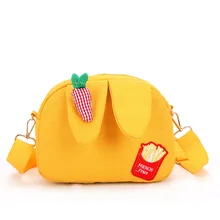 Холщовая Сумка женские сумки модная Милая сумка через плечо с кроличьими ушками карамельный цвет сумка через плечо