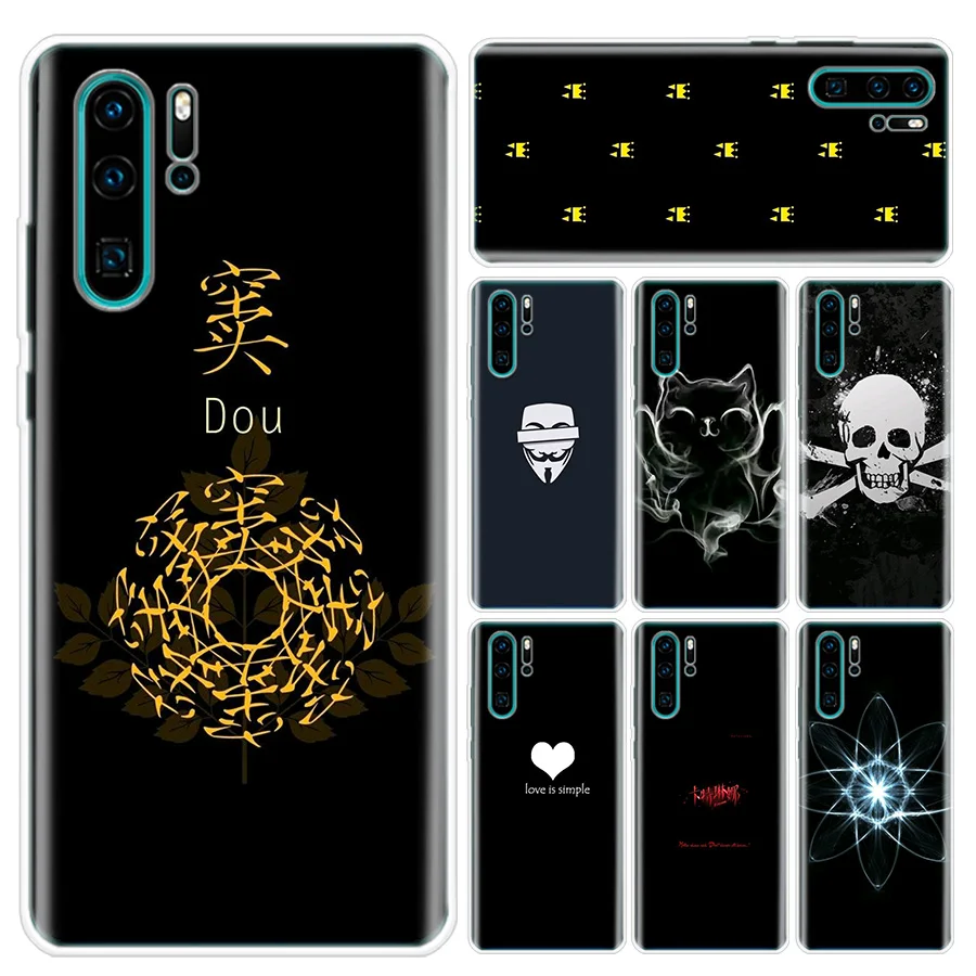 Чехол для телефона Модный мягкий черный huawei P30 P20 P10 Lite Pro P Smart Z 2019 mate 30 10 20 чехол |