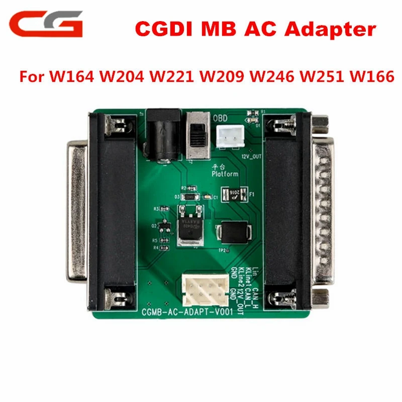 Адаптер переменного тока CGDI MB для сбора данных работает с Mercedes W164 W204 W221 W209 W246 W251