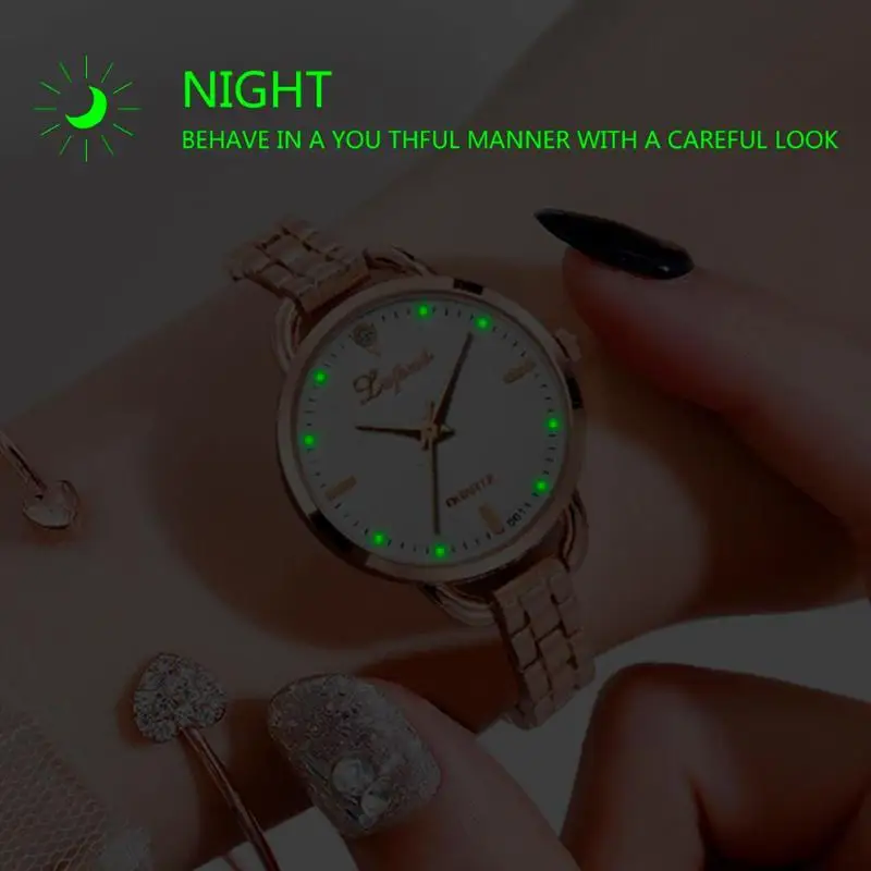 Small Gold Bangle Bracelet Luxury Watches Stainless Steel Retro Ladies Quartz Wristwatches Fashion Quartz Analog Wristwatch Gift