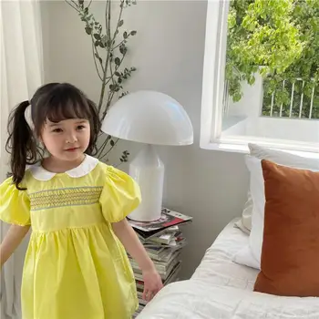 

2020 new girls patchwork dress summer cotton fashion girls dresses 2-7 years HV306