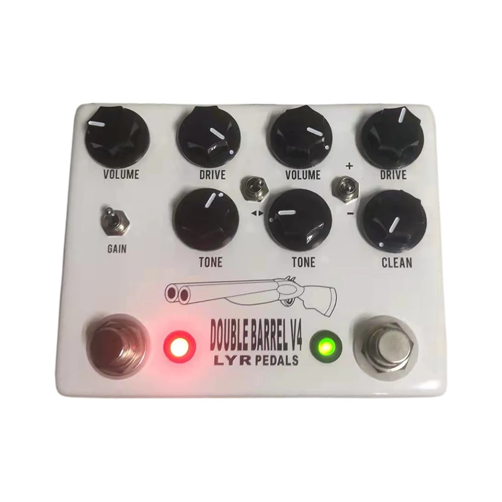 LYR Pedal（LY-ROCK） Guitar effect pedal Doublebarrel OVERDRIVE Professional classic White True bypass |