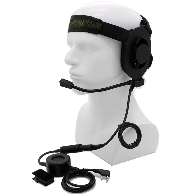Z Tactical Bowman Elite II Гарнитура с кнопкой PTT для BaoFeng UV-5R UV-82 BF-F8HP Retevis H777 KD-C1 TH-UV8000D двухстороннее радио - Цвет: with Waterproof PTT