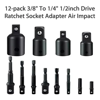 

Reducer Socket Set 12pcs Drive Ratchet Socket Adapter High Quality Newest